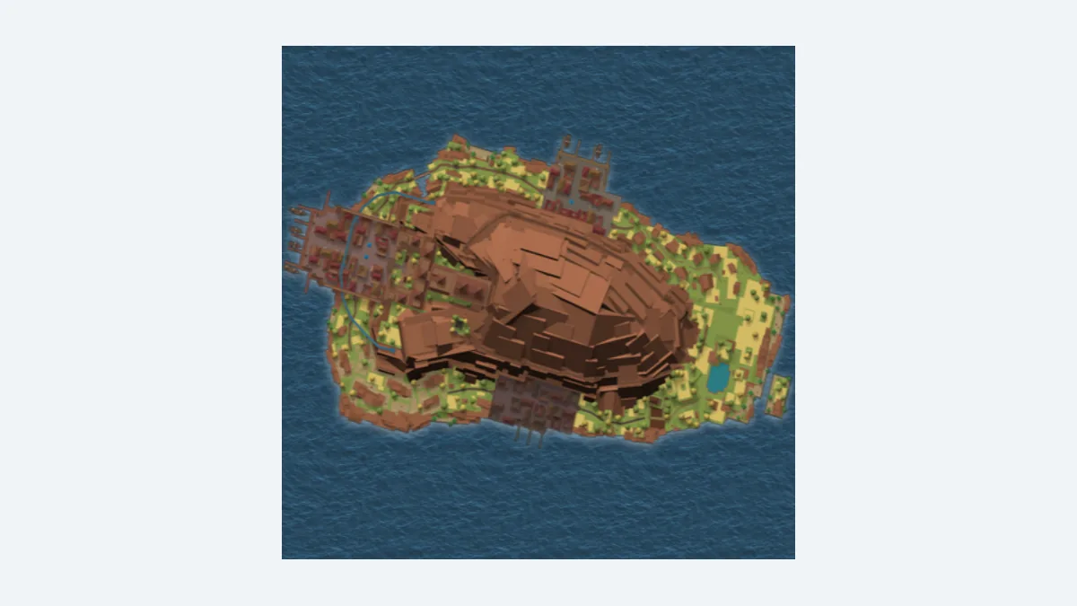 Bronze Sea island route visual for Arcane Odyssey chest farming