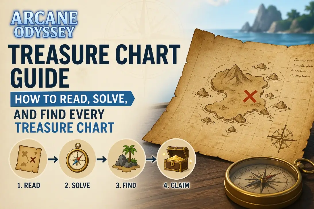 Arcane Odyssey Treasure Chart guide visual